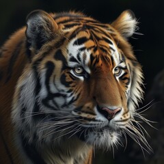 Fototapeta premium Thunderstorm from the Jungle: Angry Tiger