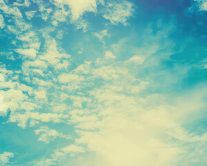 Fototapeta na wymiar Blue sky with cloud pattern for background