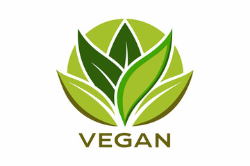 design a logo for a vegan cafe stylized to resemb