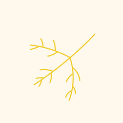 Hand drawn leaves autumn flat design
illustration vector element