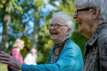 Vibrant snapshots of active and joyful senior lifestyles