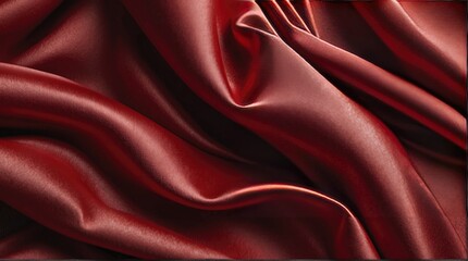 Fototapeta premium Close up detailed photo of fabric, showcasing the texture and pattern of a red fabric. ideal for background or fashion design graphic resource. Generative AI