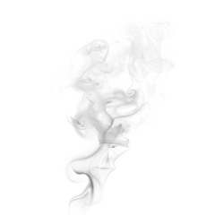 Gordijnen Realistic smoke or steam set isolated on white and transparent background © Take ME