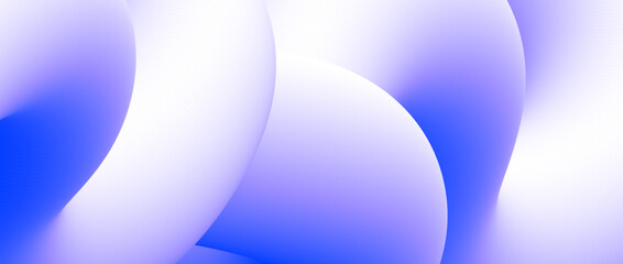 Abstract white blue purple fluid gradient background. Wavy curved flow poster wallpaper. Soft liquid wave backdrop. Smooth color template for presentation, banner, flyer, booklet. Vector illustration