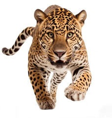 jaguar panthera onca isolated on white background