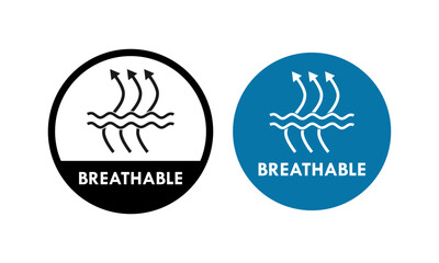 Breathable design logo template illustration