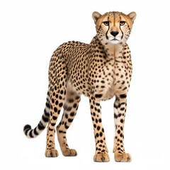 cheetah isolated on white background