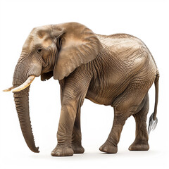 african elephant isolated on white background - 761091490