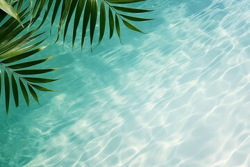 Fototapeta na wymiar palm tree ian sea water