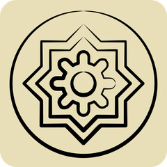 Icon Decoration. related to Kenya symbol. hand drawn style. simple design editable. simple illustration