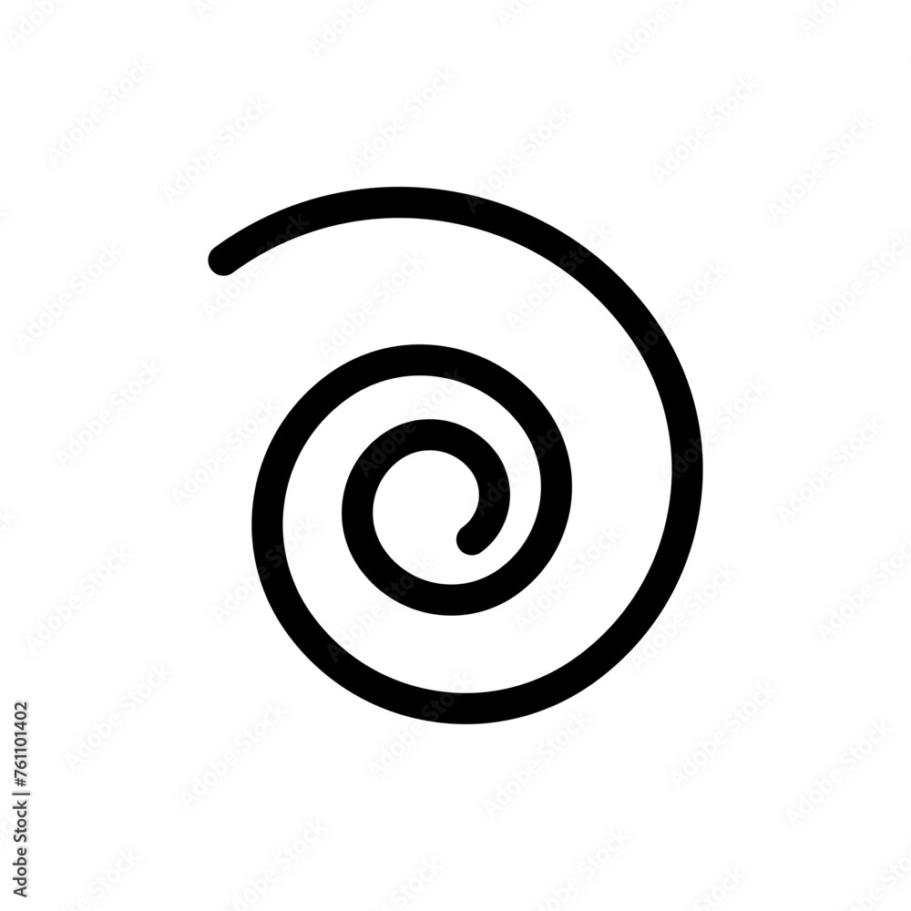 Aufkleber Spiral swirl icon, helix and scroll flat icons . rotate gyre loop symbol sign. rotation icons. web vector icon