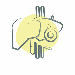 Icon Liver. related to Body Ache symbol. Color Spot Style. simple design editable. simple illustration