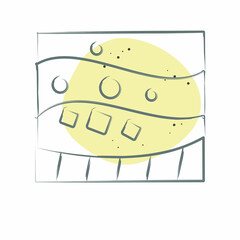 Icon Geological. related to Mining symbol. Color Spot Style. simple design editable. simple illustration