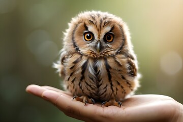 Naklejka premium horned owl