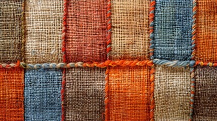 Pieces of the colored textile. raw materials for manufacture