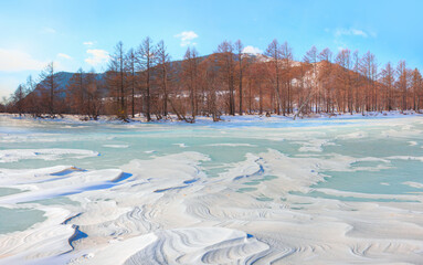 Frozen River - Irkutsk region Siberia
