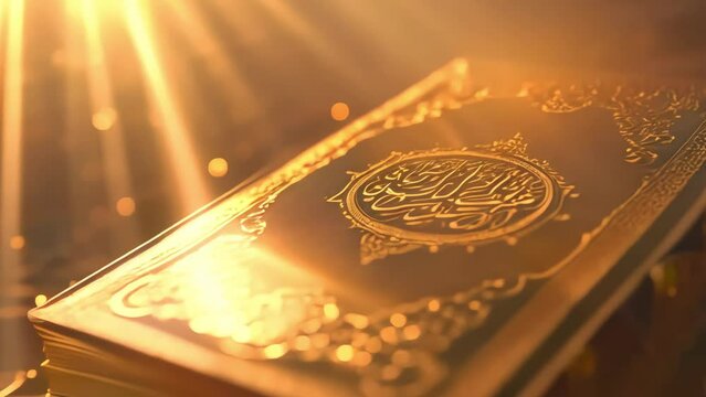 Luminous book, Islamic concept, footage, 4k footage, videos, video clip, short video