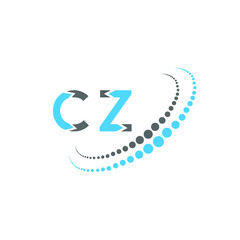 CZ letter logo creative design. CZ unique design. - obrazy, fototapety, plakaty