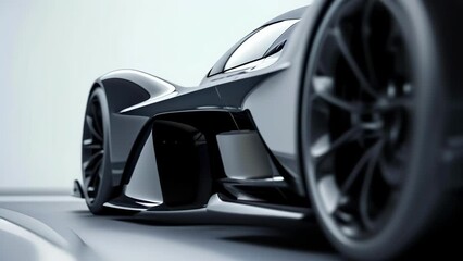 A final closeup of the entire car reveals the seamless and cohesive design with every element working together to create a sleek and streamlined aesthetic that enhances its