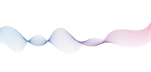 Abstract Wavy Lines Forms, Dynamic Wavy Flowing on Transparent Background. Suitable for AI, Tech, Network, Digital, Science, and Technology Themes.