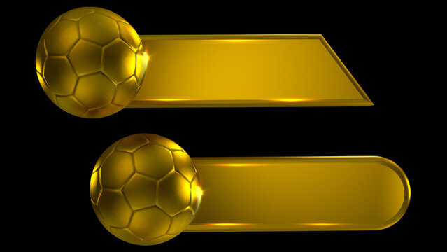 Plecas desportivas, con bal&oacute;n de f&uacute;tbol soccer, color dorado.