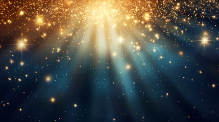 Ray bokeh light background