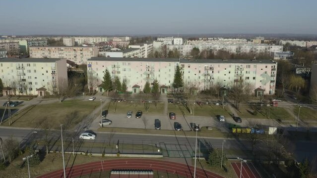 Beautiful Housing Estate Opoczno Aerial View Poland