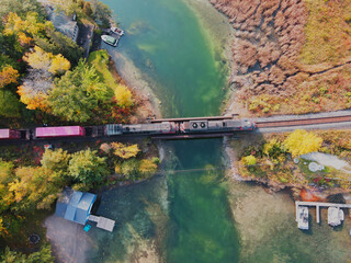 Train over water