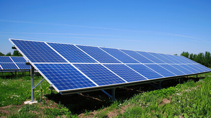 technology a brand new high tech solar panel farm