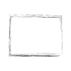 Black Grunge Frame Design. Vector Design on White Background