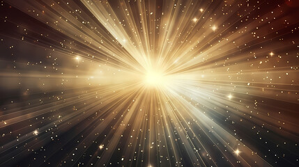 Ray bokeh light background