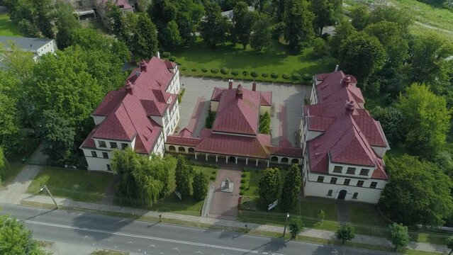 School Complex Zgierz Aerial View Poland
