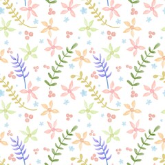 seamless floral pattern with flowers oriental style Modern flower cloth, luxurious fabrics, cotton pattern, wallpaper, satin fabric, book covers, wrapping paper background