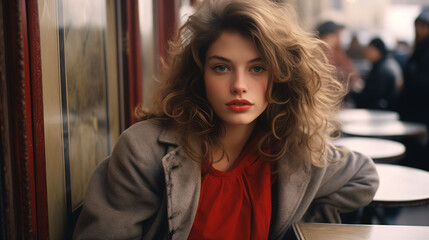 portrait of a woman in the city