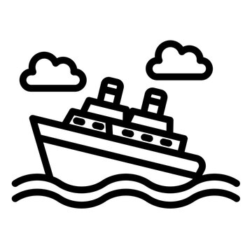 recommend clip art: Cruise Ship Icon