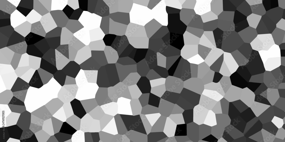 Poster abstract white, black broken stained glass background design with line. geometric polygonal backgrou