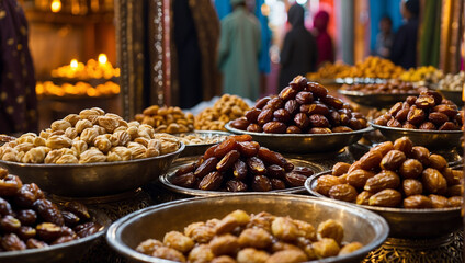 Fototapeta premium dried fruits and nuts