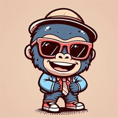 Obraz premium 2D Animal character