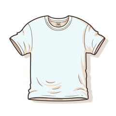 A comfortable cotton t-shirt illustration with simp
