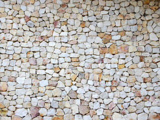 Concrete wall and gravel background