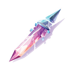 A crystal dagger that glows with an inner light and