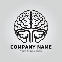 Brain logo company vector image design for creative symbol idea