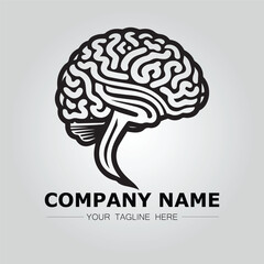 Brain logo company vector image design for creative symbol idea