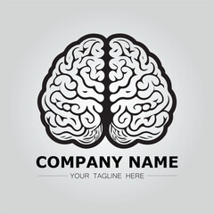 Brain logo company vector image design for creative symbol idea