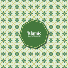 Flower Pattern Islamic Background Arabic