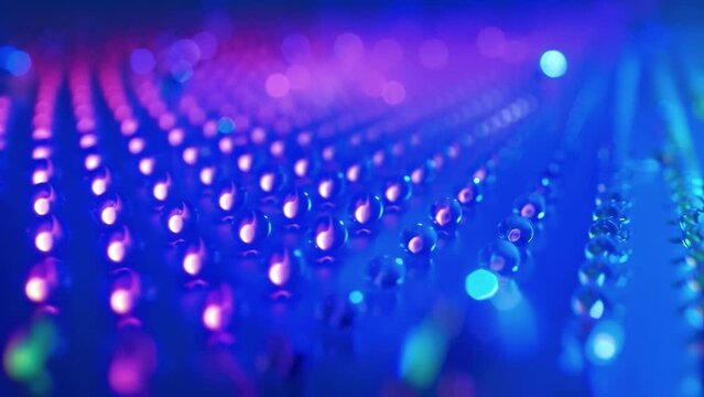 An illustration showing how Quantum Dots are able to absorb and convert blue light from a backlight source into red and green light resulting in a wider color gamut and more