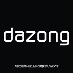 modern alphabet font vector set