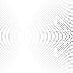 Abstract concentric circle background. line pattern design. Monochrome graphic. Circle for sound waves. vector illustration