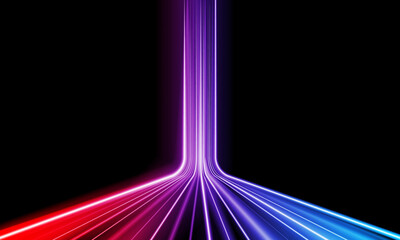 Abstract speed Business Start up launching product with Electric car and city concept Hitech communication concept innovation background,  vector design