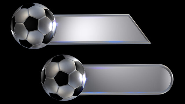 Plecas deportivas con bal&oacute;n de f&uacute;tbol, ​​color plata.